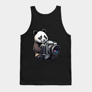 Panda Photographer Tank Top